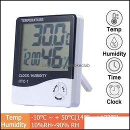 Event Festive Supplies & Garden Party Decoration Lcd Digital Temperature Humidity Metre Backlight Home Indoor Electronic Hygrometer Weather