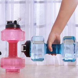 Sports Water Bottles 2500ml Leakproof Portable Fitness Dumbbell Unisex Large Capacity Water Bottl Y0915