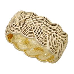 Haha&toto New Fashion Statement Polished Vintage Bangle Cuff Bracelet for Women Chunky Trendy Bracelet Party Wedding Pulseira Q0717