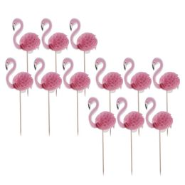 Other Festive & Party Supplies 10/20/30Pcs Flamigo Cupcake Picks Cake Topper Decoration For Baby Shower Luau Hawaii Birthday Tropical Decor