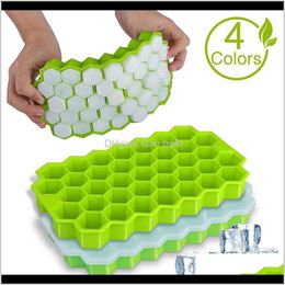Kitchen Tools Kitchen, Dining Bar Home & Garden Drop Delivery 2021 Cavity Tray Honeycomb Cube Mould Food Grade Flexible Sile Ice Moulds For Whi