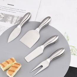 Baking Tools Multi Functional Purpose Stainless Steel Cheese Knife Fork Set Cheese Cutlery Butter Cake Dessert Kitchen Gadgets 4 PCS/SET HY0312