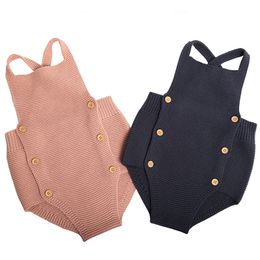 The baby climbing clothes Bodysuits crawling sweater strap shorts girls 210515