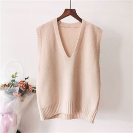 Sweater Women Front Short Back Long Round Collar Autumn Korean Fashion Full Sleeve Solid Colour 210427