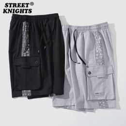 Summer fashion Jogger Breathable Casual Men Shorts Comfortable Loose Elastic Waist Hip Hop Harajuku Streetwear Skateboard 210714