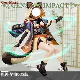 Hot Game Genshin Impact Sayu Cosplay Costume Sweet Cute Uniform Dress Full Set Female Activity Party Role Play Clothing New Y0903