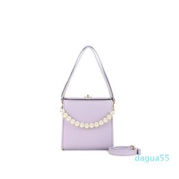 women bag purse handbag woman leather fashion high quality shoulder customized small pearls tiny