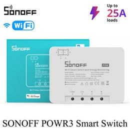 Sonoff Pow R3 25A Дозировка мощности WiFi Умный коммутатор Защита от перегрузки Энергосберегающую трек на EWELINK Voice POWR3 Управление через Alexa XX на Распродаже