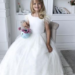 Baby Girls Floral Princess Kids Sleeveless Rose Flower Dress Wedding Party Prom Dresses Children Fashion Bow Pleated Dres