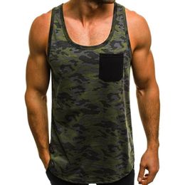 Mens Tank Tops Mens Muscle Sleeveless Top Man Workout Slim Fit Tee Bodybuilding Sportswear Casual Fitness Vests Summer Male