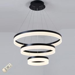 Pendant Lamps Nordic LED Acrylic Chandelier Modern Simple Living Room Bedroom Creative Three Circle Ring Restaurant Aluminium