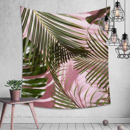 Quality Tropical Plants Style Rectangle Tapestry Beautiful Living Room And Bedroom Wall Painting Hanging Blanket Home Decor 210609