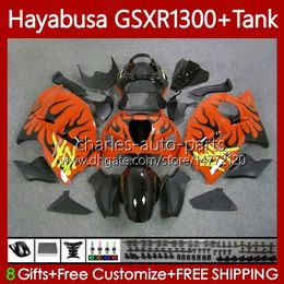 Hayabusa For SUZUKI GSXR 1300CC GSXR-1300 1300 CC 02 03 04 05 06 07 Body 74No.273 Orange&flames GSX-R1300 GSX R1300 96-07 GSXR1300 96 1996 1997 1998 1999 2000 2001 Fairings