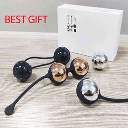 Nxy Eggs Kegel Ball for Beginners and Adults Dumbbell Muscle Training Advanced Vaginal Contraction Geisha Sex Toys 1224