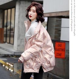 2021 Woman Warm Cotton Down Coats Winter Fashion Trend Thicken Stand Neck Puff Jacket Designer Wholesale Female Casual Bread Puffer Jackets
