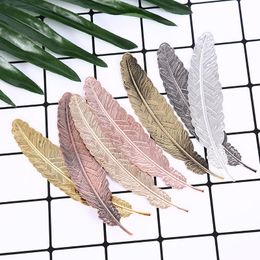 Bookmark Metal Silver Plated Feather Chinese Style Vintage Page Marker Nice Cool Book Markers School Supplies