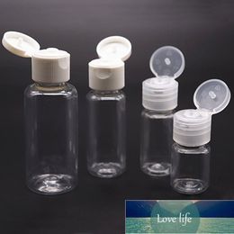 20pcs 5ml 10ml 20ml 30ml Plastic PET Clear Flip Lid Lotion Bottles Cosmetic Sample Container Travel Liquid Screw cap Fill Vials Factory price expert design Quality