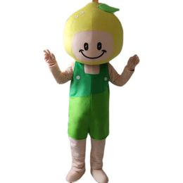 Halloween Cute Lemon Mascot Costume Cartoon Fruit Anime theme character Christmas Carnival Party Fancy Costumes Adults Size Outdoor Outfit