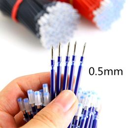 Gel Pens 20PCs/lot 0.38mm 0.5mm Neutral Ink Pen Refills Set Korean Stationery School OfficeSupplies Black Blue Red