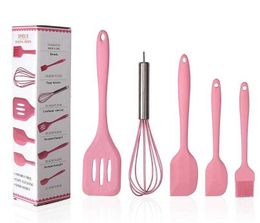 Cookware Sets Silicone Kitchenware Non-stick Cookware Silicone Cooking Tool Sets Egg Beater Spatula Oil Brush Kitchen Tools Utensils DAP384