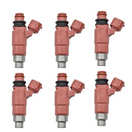 6pc Fuel Injector Nozzle Bico For Misubishi Mazda E2200 2.2L L4 BT-50 INP784 4 holes