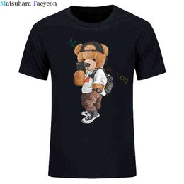 Summer T Shirt dog bear Festival fashion short sleeve Boy Men T-Shirts Male New TShirt Cotton Casual Tops Tee shirts G1222