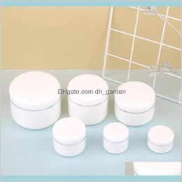 Bottles Packing Office School Business Industrial 203050100150200G White With Lid Empty Refillable Cosmetic Plastic Jars Storage Conta
