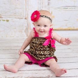 Colourful Lovely Rompers For Baby Girls Pink Ruffle Lace Romper Toddler Infant Jumpsuit Birthday Po Prop Costume Jumpsuits