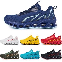 Running Shoes non-brand men fashion trainers triple white black yellow red navy blue bred green mens sports sneakers #127