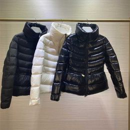 Winter Down Coat for Women Short Black Thick Warm Puffer Jacket Fashion Outerwear 211108