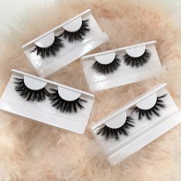 5D Faux Mink Strip Eyelashes Natural Soft Lashes Come With White Tray False Eye Lash For Makeup