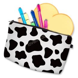 Women Cosmetic Bag Cow Pattern Pouch Makeup Bag Travel Organizer Bags Toiletry Tool Protable Storage Case High Quality