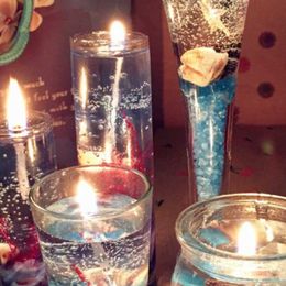 -Gefäße Glas Geburtstag Kerzen Stick Halter Glas Halloween Romantische Kerzen Säule Kristall Candelabros Romantische Dekoration 50lz H0909
