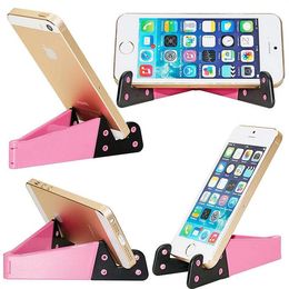 Cell Phone Mounts V Shaped Universal Foldable Cellphone Holders Portable Tablet PC Pad Holder Stand