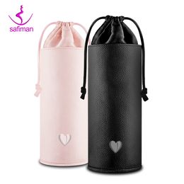 2021Portable 99% UV Sterilising Storage Bag for Vibrator Dildo Clitoris Stimulator Adult Sex Toys Sealable PU Big Space Soft Boxfactory dire