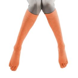 Sports Socks Long Full Toe Mesh Yoga Knee-Length Tight Calf Sole Silicone Dispensing Non Slip Thigh High
