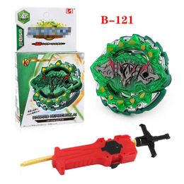 Burst Arena B-121 Spinning Top with Launcher Gyroscope Juguetes Funny Toupie Metal Fusion Fafnir Turbo Gyro Toys for Children X0528