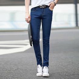 Regular Mid Worsted None Military New Micro-bomb Autumn Cowboy Casual Pants Men Cultivating Men's Jeans X0621