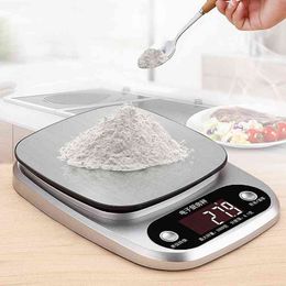 10kg Kitchen Scale Electronic Digital Food Scales with LCD Display Housewares Kitchen Accessories Novelty for Home Baking Cook 210401