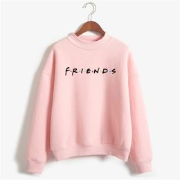 Woman girl Full sleeve T-shirts Women friends T-shirt Women Graphic Stylish T-shirt Funny T-shirts Printed letters shirt 210401