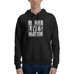 Men's Hoodies & Sweatshirts Oil Field Lives Matter Casual Sweatshirt Hooded Pocket Sweater