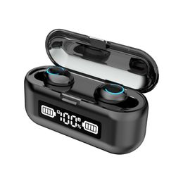 F9-43B TWS Bluetooth 5.0 Wireless Headphones Earphones 9D Stereo Sport Waterproof Earphone Touch Control Headset earbuds digital display with packaging