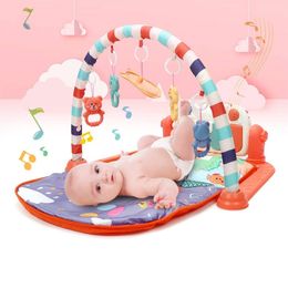 Baby Music Rack Play Mat Kid Rug Puzzle Carpet Piano Keyboard Infant Playmat Early Education Gym Crawling Game Pad Toy 210402