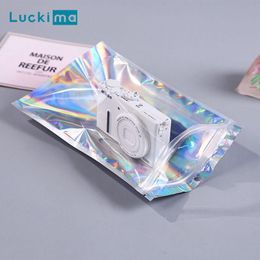 Storage Bags 100Pcs/lot Bag Reclosable Jewelry Self Sealing Gift Cookies Thick Aluminum Foil Reusable Mylar Pouch