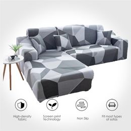Elastic Sofa Covers 1/2/3/4 Seater for Living Room Stretch Couch Slipcover Fit L Shaped funda sofa chaise lounge 211116