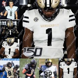 NCAA Vanderbilt Football Jersey Ken Seals Alston Orji Cam Johnson Camden Coleman Amir Abdur-Rahman Rocko Griffin Anfernee Orji Elijah McAllister Ashmore