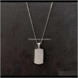 Pendant Necklaces & Pendants Drop Delivery 2021 Jewelry S925 Pure Sier Temperament Geometric Womens Cross Chain Fashion White Diamond Necklac