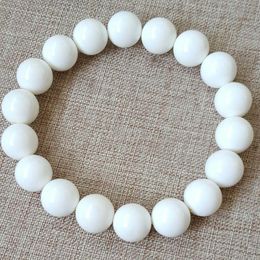 Natural White Tridacna Bracelet 6-16mm Beads Jewellery Accessories Colour Stone Bracelets For Women Men Beaded, Strands