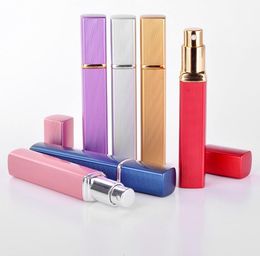 12ml 6 Colours Refillable Bottles Portable Mini Perfume Scent Aftershave Atomizer Empty Spray Bottle perfumes pen SN2678