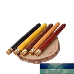 1 Pcs Wood 5mm Filter Pipes Smoking Pipe Portable Creative Tobacco Pipe Narguile Smoke Mouthpiece Cigarette Holder